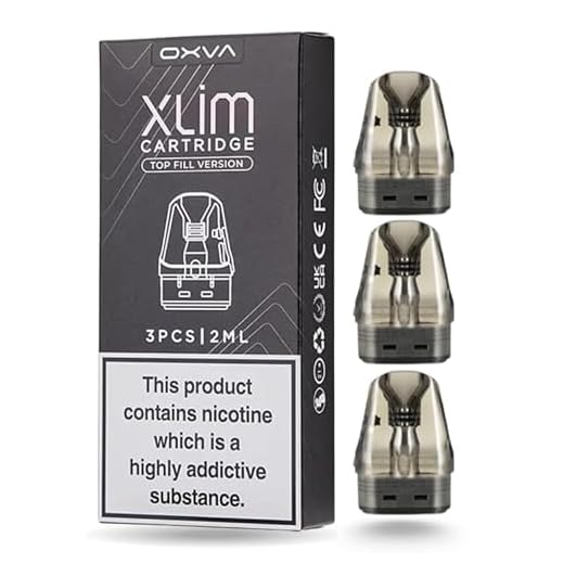 Genuine OXVA Xlim V3 Pods for XLIM Pro Kit & SE - 2ml Mesh Coil Cartridges (0.8ohm, 12-16w) - Top Filling - Pack of 3 (No Nicotine)