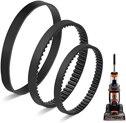 JEDELEOS Replacement Belt Set for Bissell ProHeat 2X Revolution Pet Carpet Cleaner Model 1548 1551 1551W 1550 Series, Replace Parts 1606419, 1606418 and 1606428