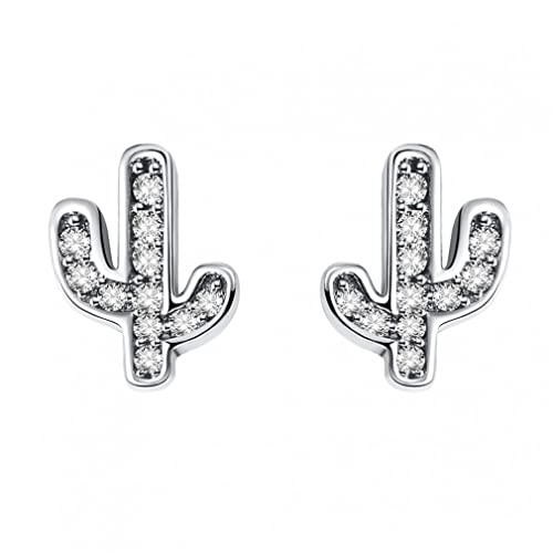 Boucles d'oreilles cactus argent pour illuminer vos tenues