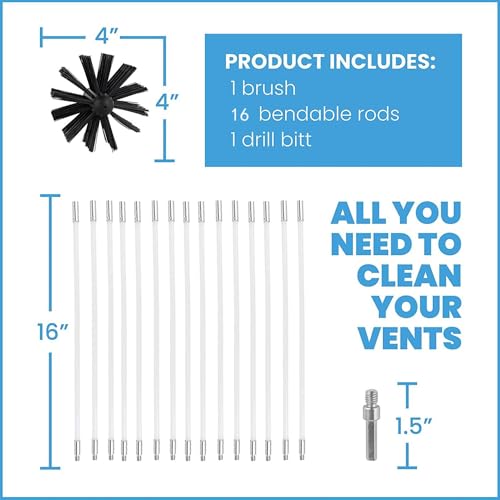 Brosses de nettoyage pour grille d'aération et poêle à bois ultra flexibles - 8
