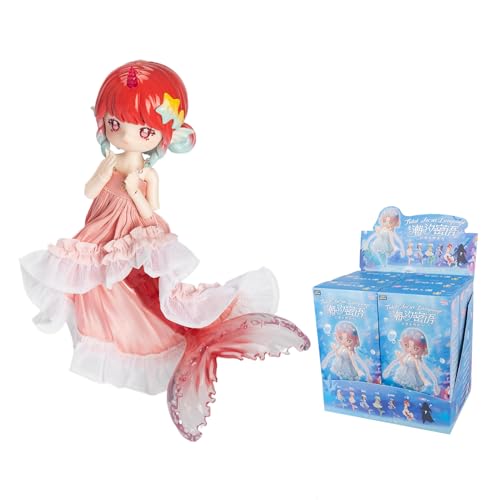 BEEMAI PENNY'S BOX ANTU Tide no Tsuka Mermaid Series, 1 Set, 6 Boxes, Height Approx. 9.4 inches (24 cm), PVC & ABS, BJD Articulated Action Figure, Pre-Painted Present (Full Set)