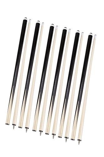 Taco de billar americano 58 pulgadas madera set de 6 miniatura 1