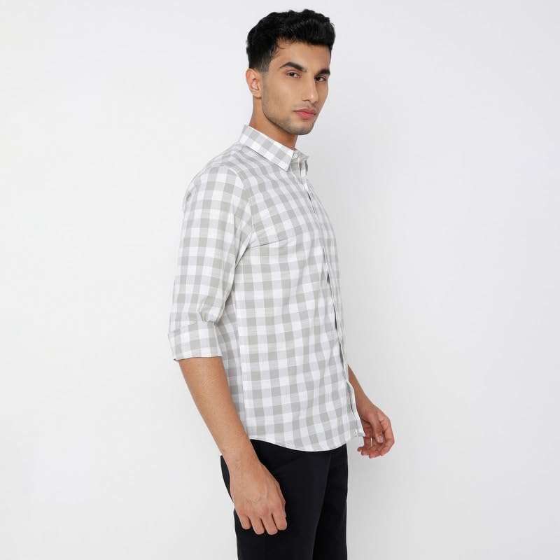 Image of Mens Striped Slim Fit Cotton Casual Shirt | Full Sleeves Mens Shirts | Stylish Shirt for Men