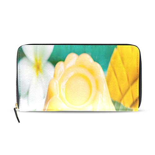 Preisvergleich Produktbild Duftende Pudding Lebensmittel Lange Passport Clutch Geldbörsen Reißverschluss Brieftasche Fall Handtasche Geld Organizer Tasche Kreditkarteninhaber Für Dame Frauen Mädchen Männer Reisegeschenk