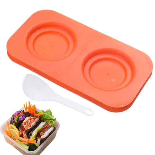 Molde para bolas de arroz,Molde para hacer bolas de arroz, Moldeador de sushi Moldes de arroz Moldeador de arroz, Molde para prensar arroz, molde para Sushi, triángulo cuadrado para hacer Sushi, máqui