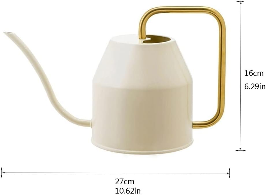 Long Spout Water Can Watering Plants Watering Cans, Ivory Gold, Plant Watering Can With Long Spout Watering Pot Gardening Tools for Outdoor Indoor Plants Watering Watering Can For Indoor Plants, Flowe