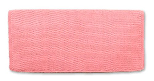 Mayatex San Juan Solid Pony Saddle Blanket, Sweet Pink, 24 x 24-Inch