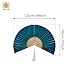 MadeTerra S Decorative Folding Fans, Bamboo Fan Large Bamboo Fan Wall Art Hanging Decor Folding Fan (M size: 37x49 inch)