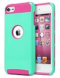 iPod Touch 5 case,ULAK® Fashion Synthetic PU Leather Wallet Case Folio Cover Credit Card Slot Holder for Apple iPod Touch 5th Generation with Screen Protector and Stylus (Rose Pink)