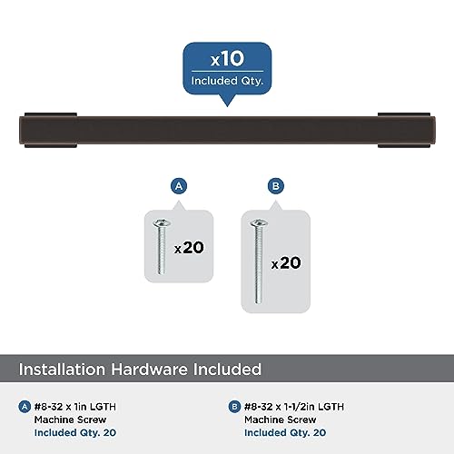 Image of Amerock 10 Pack 6-5 /16 inch Triomphe Oil-Rubbed Bronze Drawer Pull