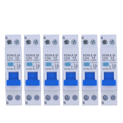 RCBO DZ47LE-32 disyuntor magnetotérmico 1P+N 6kA con protección de fugas para cuadro eléctrico 2