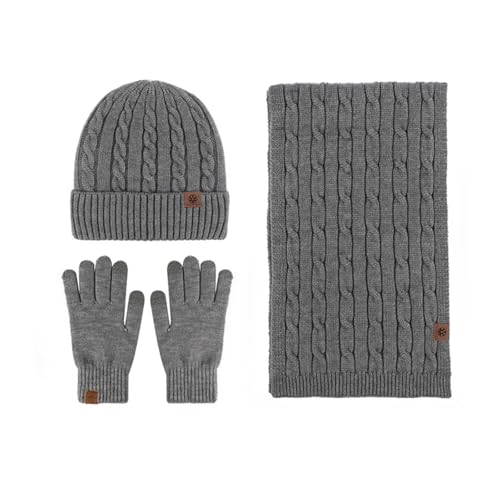 Bonnet écharpe gants chauds pour trajets quotidiens en hiver