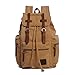 Produktbild Canvas Rucksack, P.KU.VDSL-AUGUR REIHE Vintage Canvas Schulrucksack Daypack Retro Backpack Wanderrucksack Reisetasche Laptoprucksack Umhängetasche mit der großen Kapazität für Herren Damen Outdoor für Sports Freizeit Reise Wandern Bergsteigen (A - Khaki)