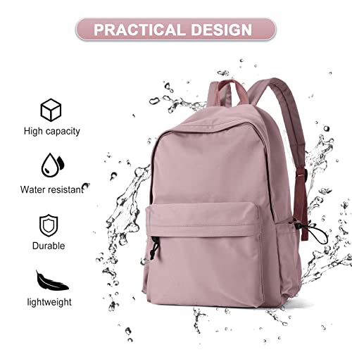 Sac à dos léger imperméable violet pour étudiants du collège