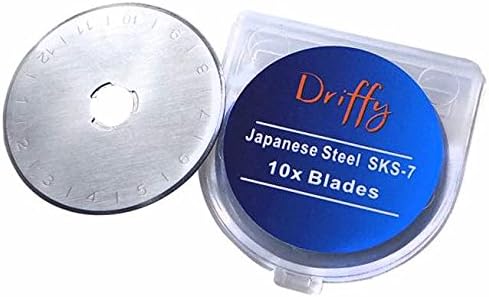 Rotary Cutter Blades 45mm - 10-PACK - fits OLFA, Fiskars Sewing Quilting Accessories Ruler
