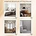 20FT Tiny House to Live in,Portable Prefab House with 2 Bedroom,1 Full Equiped Bathroom and Kitchen,Prefabricated Container House for Adults Living,Foldable Mobile Home with Steel Frame