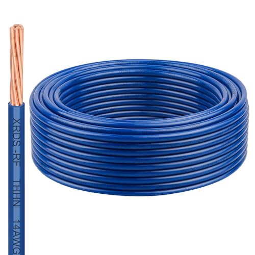 Image of 14 AWG THHN Stranded Bare Copper Wire 50FT Grounding Wire, Electrical Wire, 600V Rated Building Wire, Ideal for Panel Wiring, Grounding, Lighting Circuits, Control Systems