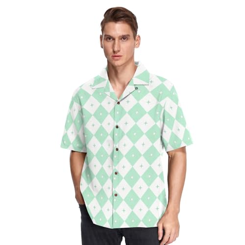Chemise hawaïenne boutonnée homme manches courtes vêtement sport S