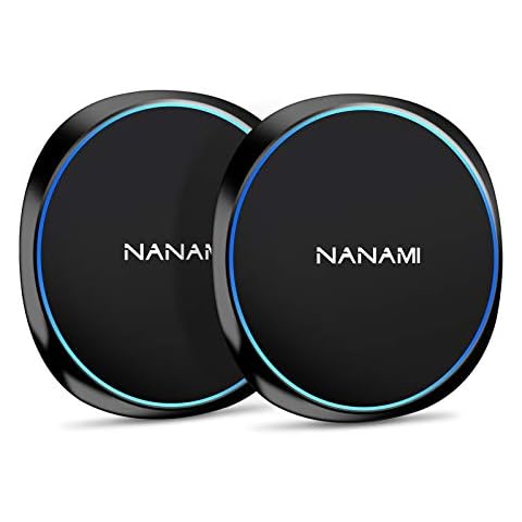 2-Pack Wireless Charger - NANAMI Fast Induction Charging Pad for iPhone 14/13/13 Pro Max/12/11/SE 2020/XS/XR/X/8/8 Plus New Airpods, Qi-Certified Charger Base for Samsung S22/S21/S20/S10/S9/S8 Note 20 Cover