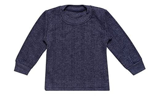 Image of TANGY Kids Thermal Set Front Open Inner Winter Wear Top & Pyjama Body Warmer for New Born Infants Baby Boys & Baby Girls in Dark Color