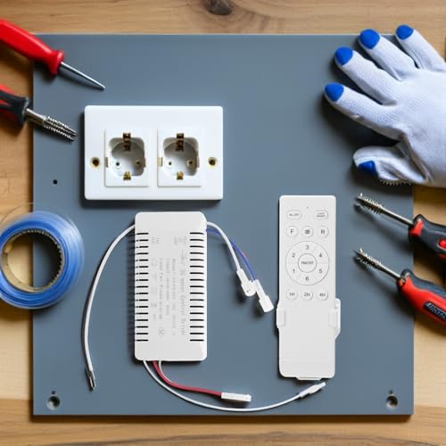 Control Remoto Fácil Instalación para Ventilador de Techo con Motor DC 8