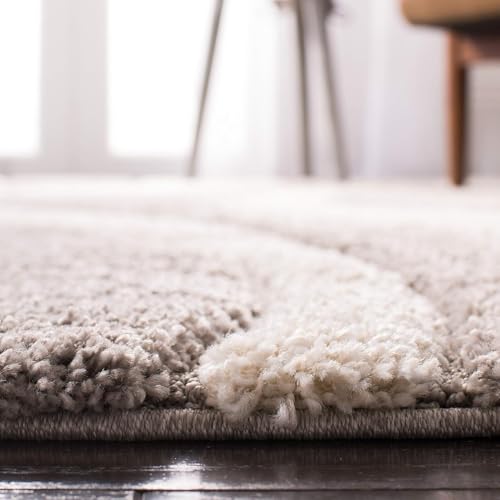 Image of Urban Modern Decor Features 5x7 Feet Modern Soft Shaggy Carpet Thick, Fluffy & 2 inch Pile Shag Rug for Your Kids Room, Bedroom & Livingroom(5x7 feet, Light Beige Moon)