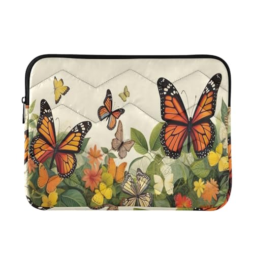 Funda para Laptop 13-14 Pulgadas con Diseño Mariposas