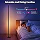ibaye Smart LED Stehlampe, WiFi RGB Standleuchte, funktioniert mit Alexa und Google Assistant, App-Steuerung, Musikmodi, kreativer DIY-Modus, Stehleuchte für Wohnzimmer, Schlafzimmer(Matt-schwarz)