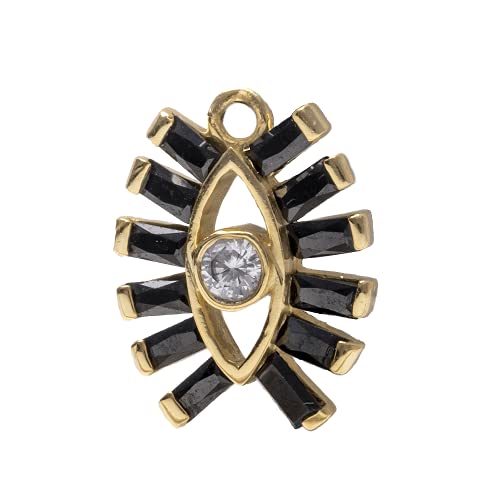 Sacred Eye LAVANI JEWELS boucle interchangeable or 24 carats 3 microns et zircon