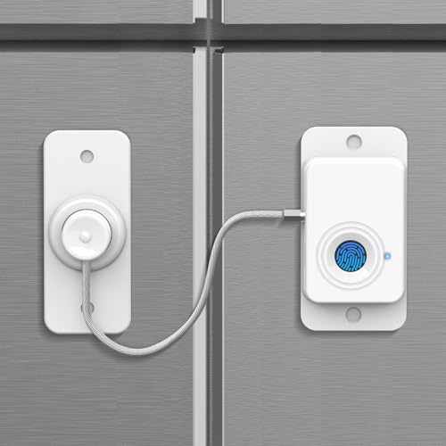 Keylesslife Fingerprint Fridge Lock for Kids & Cabinets