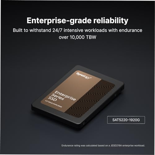 Image of Synology SAT5220 Enterprise 2.5 inch SATA SSD 1920GB (SAT5220-1920G)
