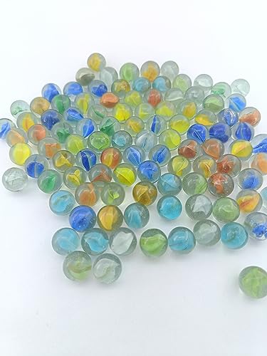 advancedestore Glass Marble Balls for Kids (Multicolour) (Pack of 100)-FLX