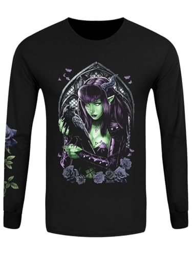 T-shirt à manches longues Raven Black Requiem Collective en coton premium