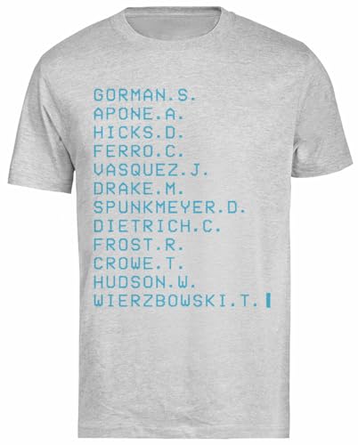 Aliens Movie Colonial Marines Camiseta Gris De Manga Corta para Hombre