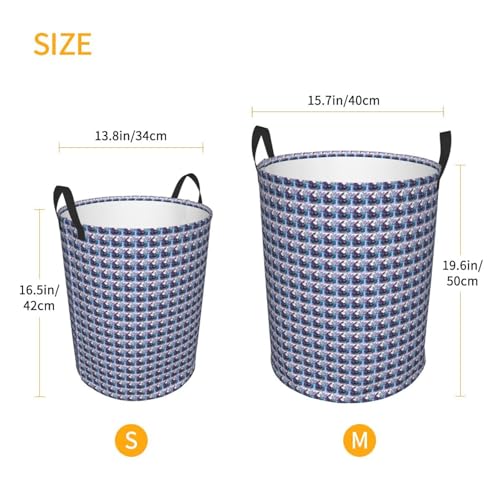 Panier à linge rond papillon violet imperméable pour chambre et bain