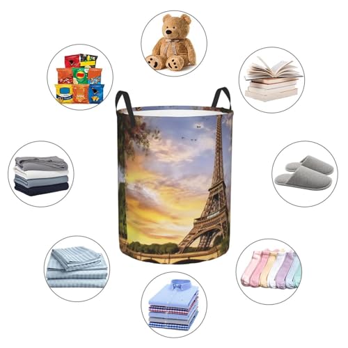 Panier à linge Tour Eiffel pliable imperméable fini le désordre des jouets