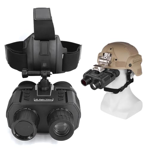 HMWOKPOT NV8000 4K Night Vision Goggles, Head-Mounted Night Vision Binocular 8X Digital Zoom Night Vision Scope Accommodating Nearsightedness and Farsightedness