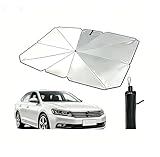 【Trasmissione luminosa zero】:Parasole per parabrezza auto per Autobianchi Primula,Grazie alla sua trasmissione luminosa pari a zero, garantisce un'efficace schermatura dalla luce, prevenendo l'invecchiamento, lo sbiadimento e le screpolature del cruscotto, dei sedili e delle finiture interne dovute alla prolungata esposizione alla luce solare, prolungando così la durata degli elementi decorativi interni.