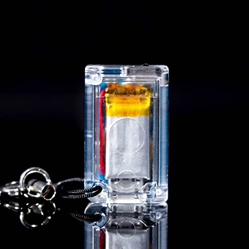 Image of TinyCircuits | Thumby Programmable Game Console Keychain - Retro Gaming Fun Mini-Console, STEM Learning, USB Rechargeable, 5 Preloaded Games (Clear)