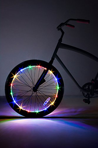 Brightz WheelBrightz LED Bicycle Wheel Accessory Light (for 1 Wheel), Multicolor