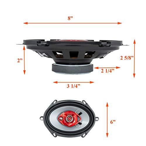 Xtremevision 4X Soundxtreme St-680 5X7 Inch / 6X8 Inch 3-Way 700 Watts Coaxial Car Speakers 4-Ohm Polypropylene Mid-Woofer Cone Material Polyester Foam Speaker Surround thumb #6