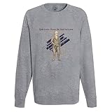  Fabulous Felpa Shirt Uomo Esemplare Raro di Capitalista Illustrazione Antica, grigio, S