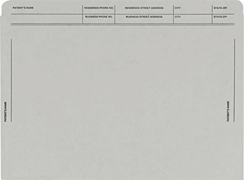 Heavy Duty Colored File Envelopes Printed, 250 Count, 11 3/4 x 8 11/16" (Grey)