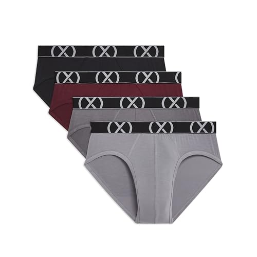 2(X)IST mens (X) Modal 4-pack No Show Brief