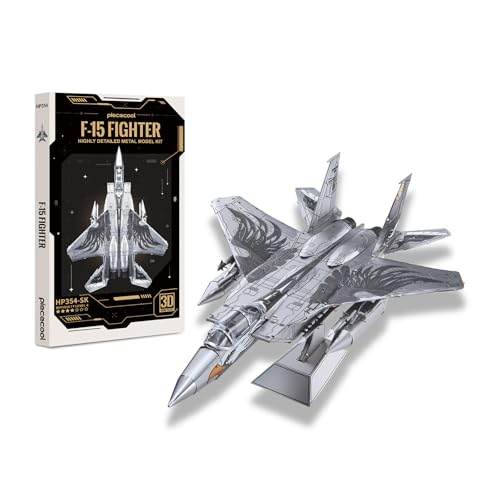Piececool F-15 Fighter 21cm 3D Metal 84-Piece Adult Model Kit