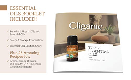 Cliganic CL-BE-046 Usda Organic Aromatherapy Top 12 Essential Oils Set thumb #2