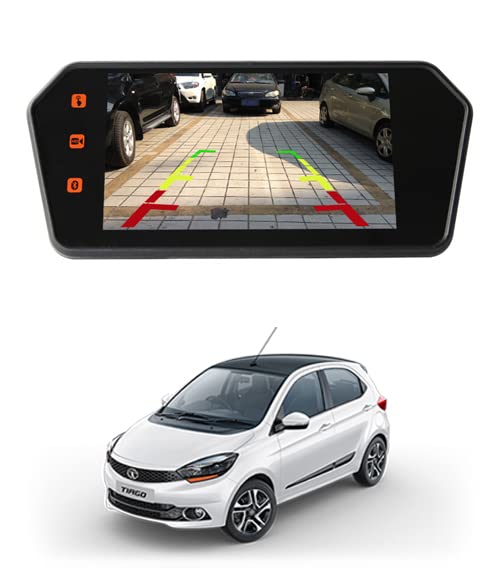RKPSP 7inch/12V Full HD/Touch Screen MP5 Rearview Mirror Screen with 1080P Video Player/FM/USB Port/TF Card Port Screen for Tiago-2016