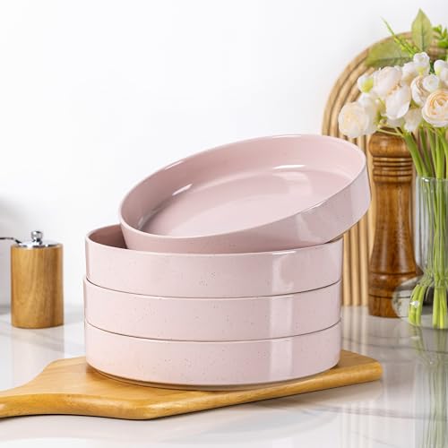 AmorArc 9.0" Large Ceramic Pasta Bowls,32oz Stoneware Pasta Bowls Set of 4,