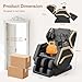 NAGLIFOR Massagesessel,Ganzkörper-Ma... 14 Massagerollen, Rücken- und Beinheizung, Fußmassage, 8 Airbags, Bluetooth-Lautsprecher, Touch-Fernbedienung für Familie und Freunde