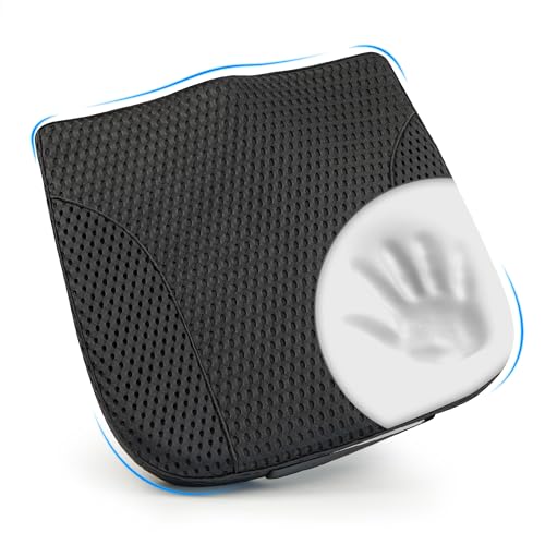 Car seat cushion with memory foam for driving and back relief